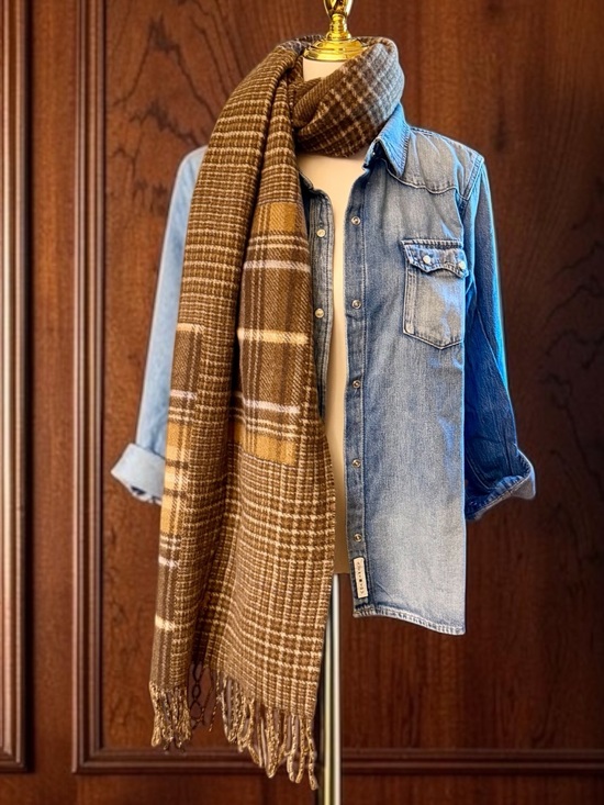 Polo Ralph Lauren Other - POLO by Ralph Lauren Patchwork/Plaid Oversized Scarf